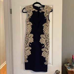 Paper Dolls Navy Dress with Lace